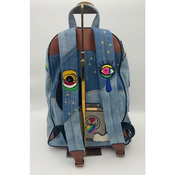 Marc Jacobs denim "Julie biker" backpack - Picture 3 of 14
